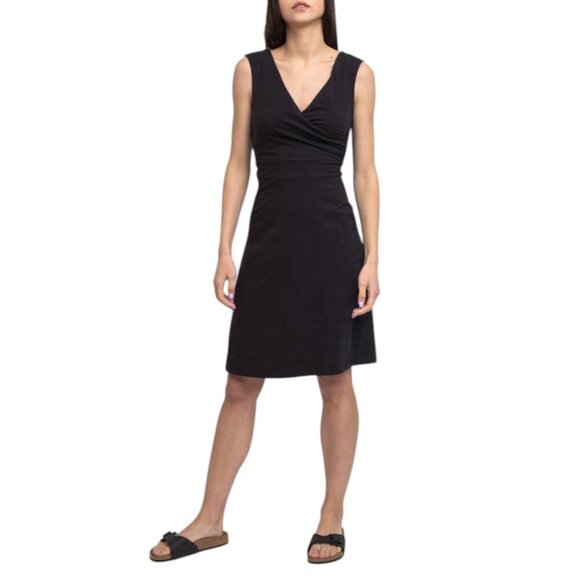 Patagonia NWT Porch Song Dress Black Cotton Blend Sz S - Picture 1 of 12